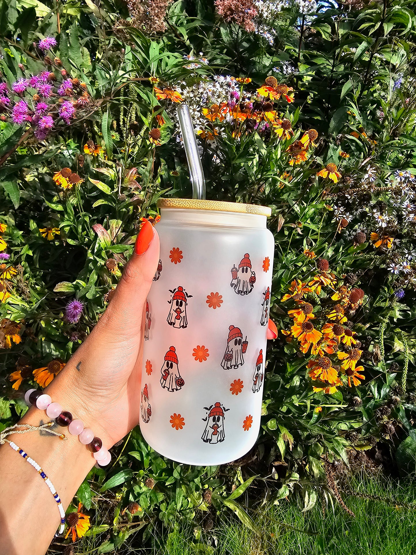 'Boo! Bitch!' Libbey Glass Can