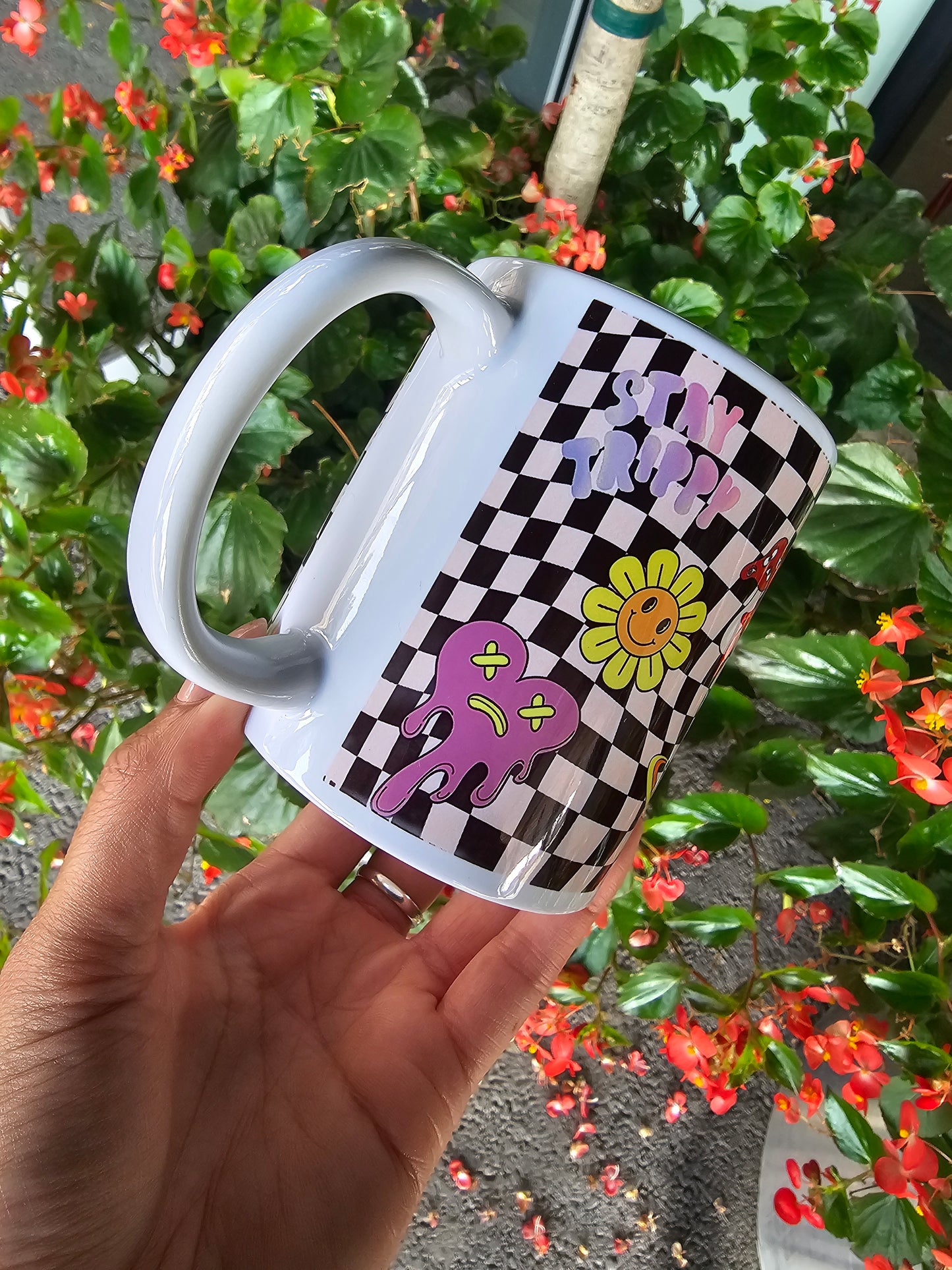 Imperfectly 'Stay Trippy/Good Vibes' Coffee Mug