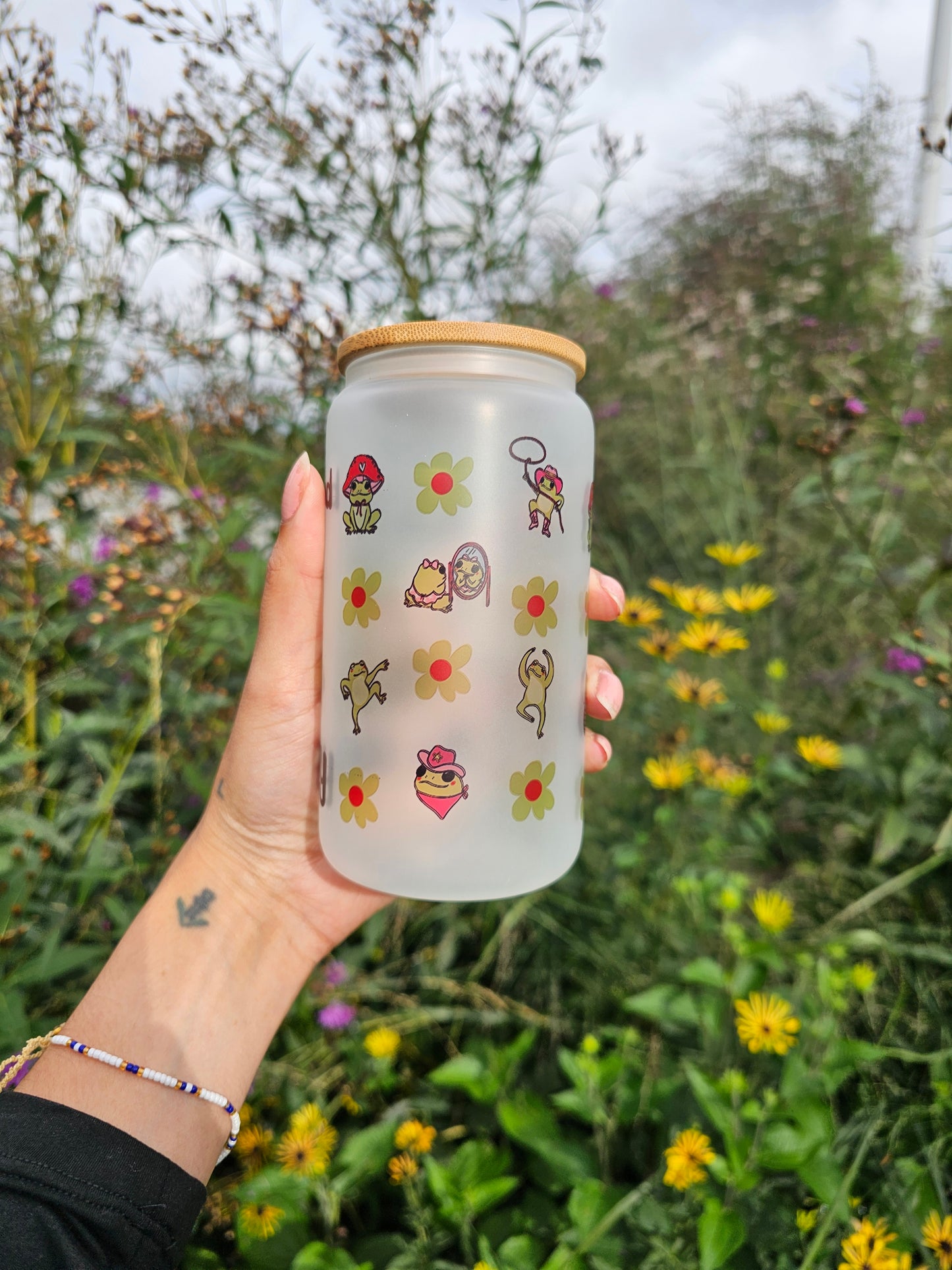 'Don't Be Sad, Be Hoppy' Libbey Glass Can
