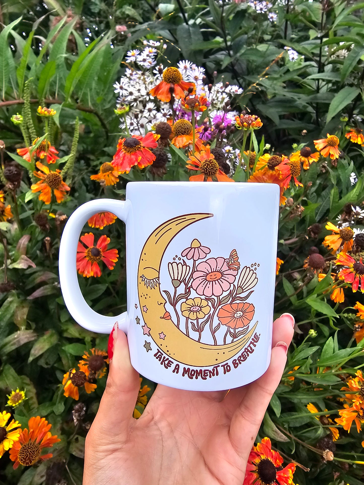 'Take A Moment To Breathe' Coffee Mug