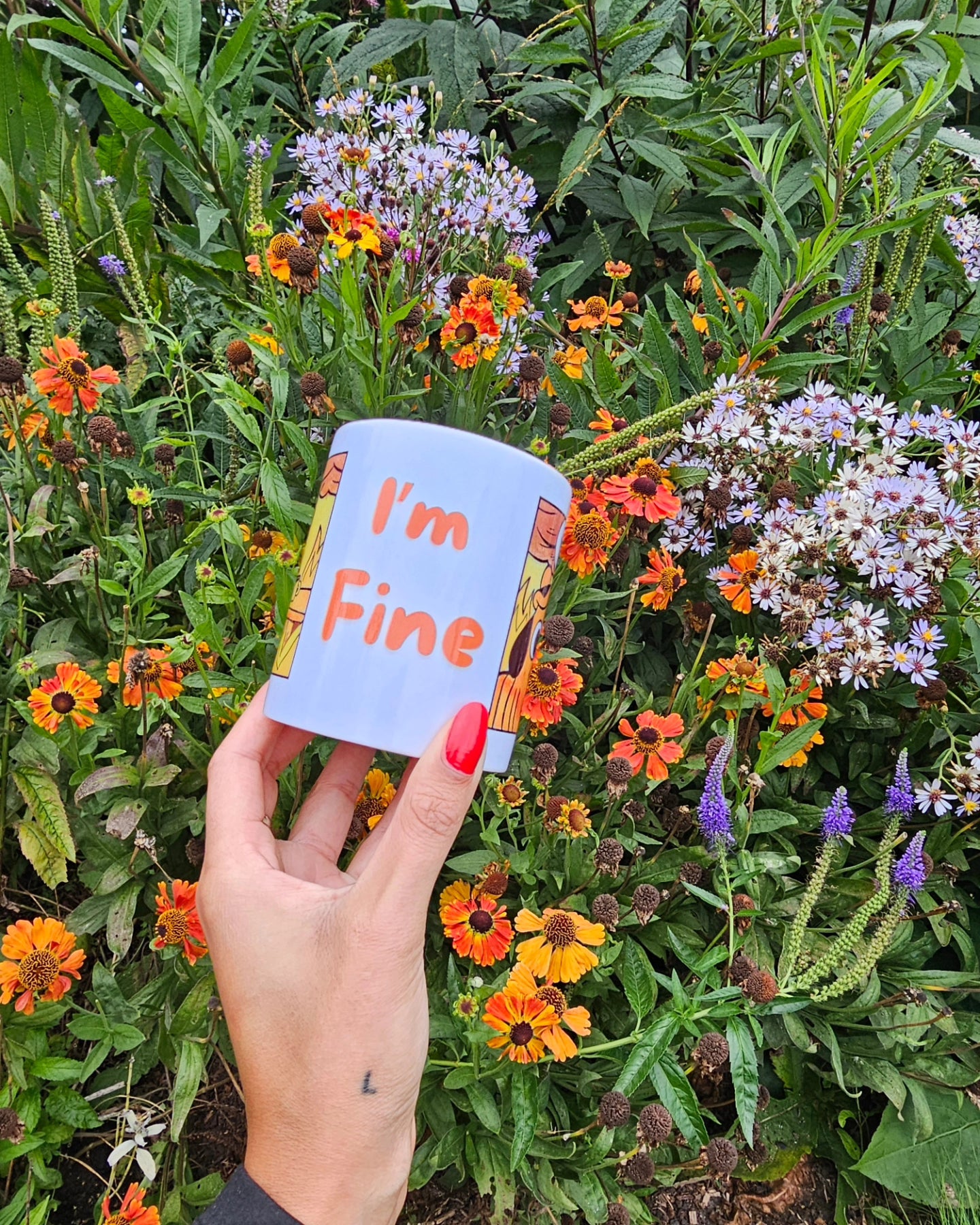 'This Is Fine' Dog Meme Coffee Mug