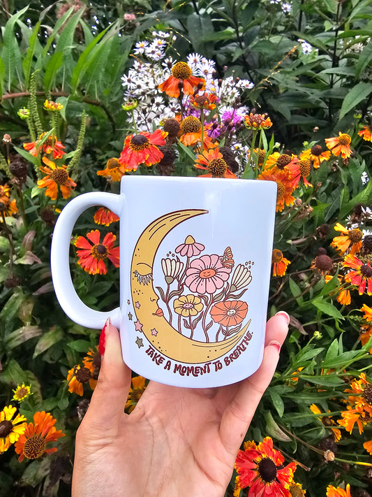 'Take A Moment To Breathe' Coffee Mug