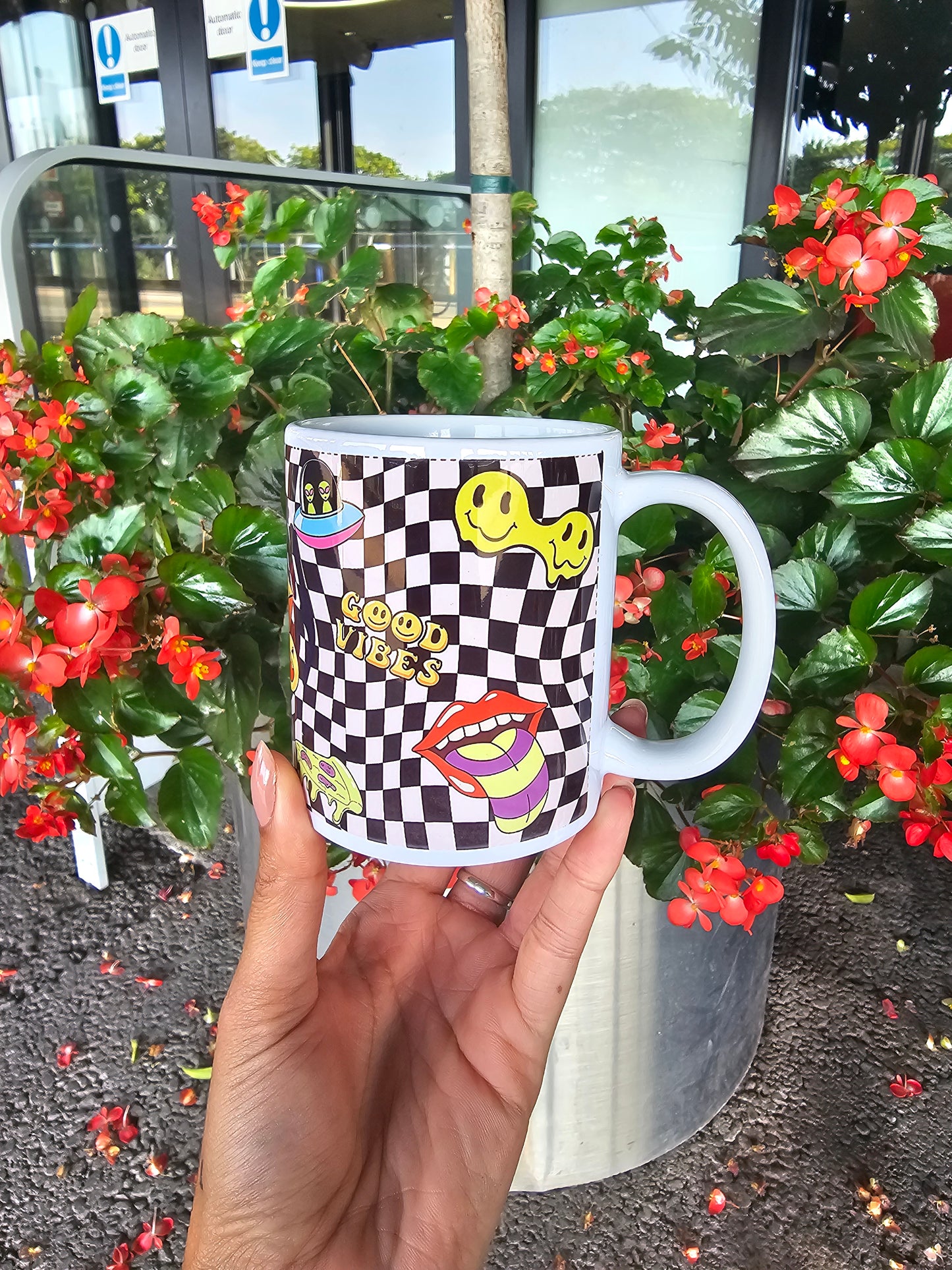 Imperfectly 'Stay Trippy/Good Vibes' Coffee Mug