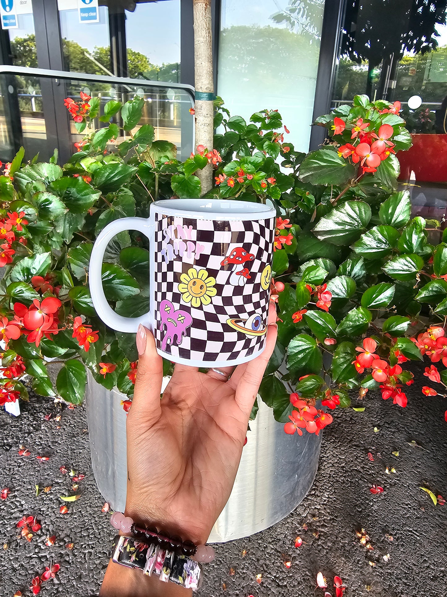 Imperfectly 'Stay Trippy/Good Vibes' Coffee Mug