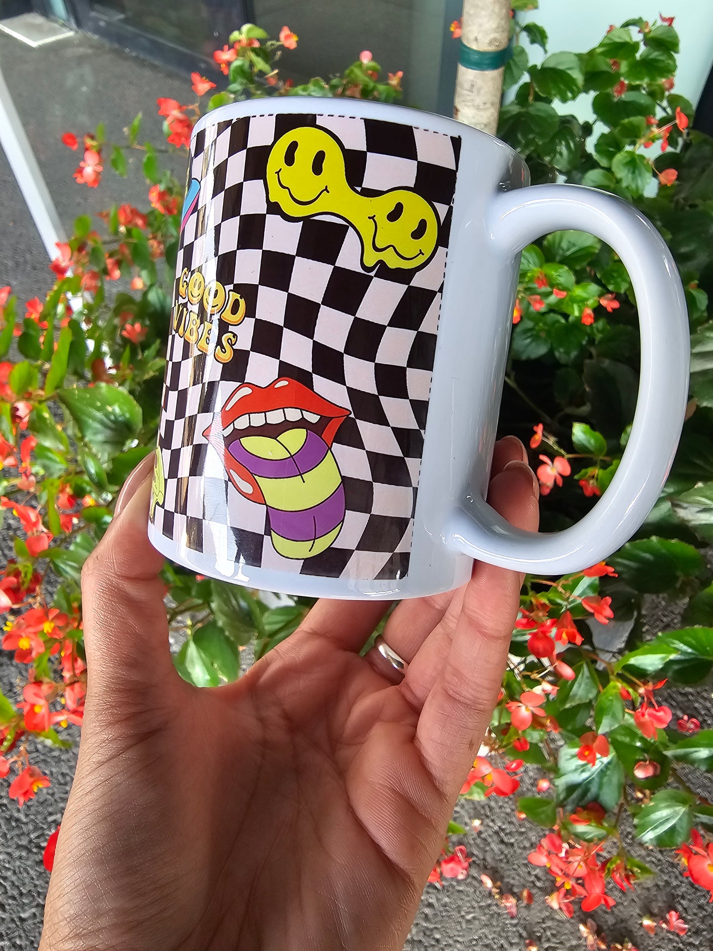 Imperfectly 'Stay Trippy/Good Vibes' Coffee Mug