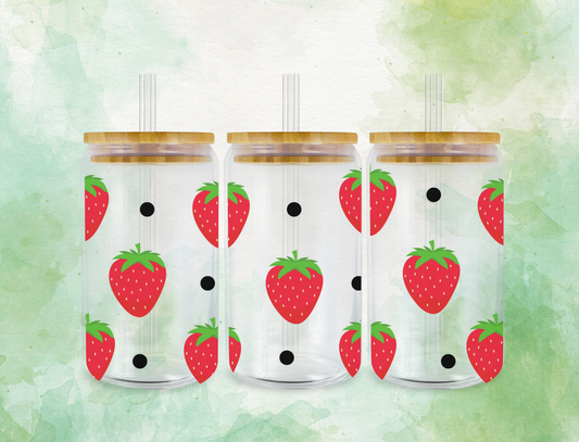 Strawberry - Sublimation Print 16oz