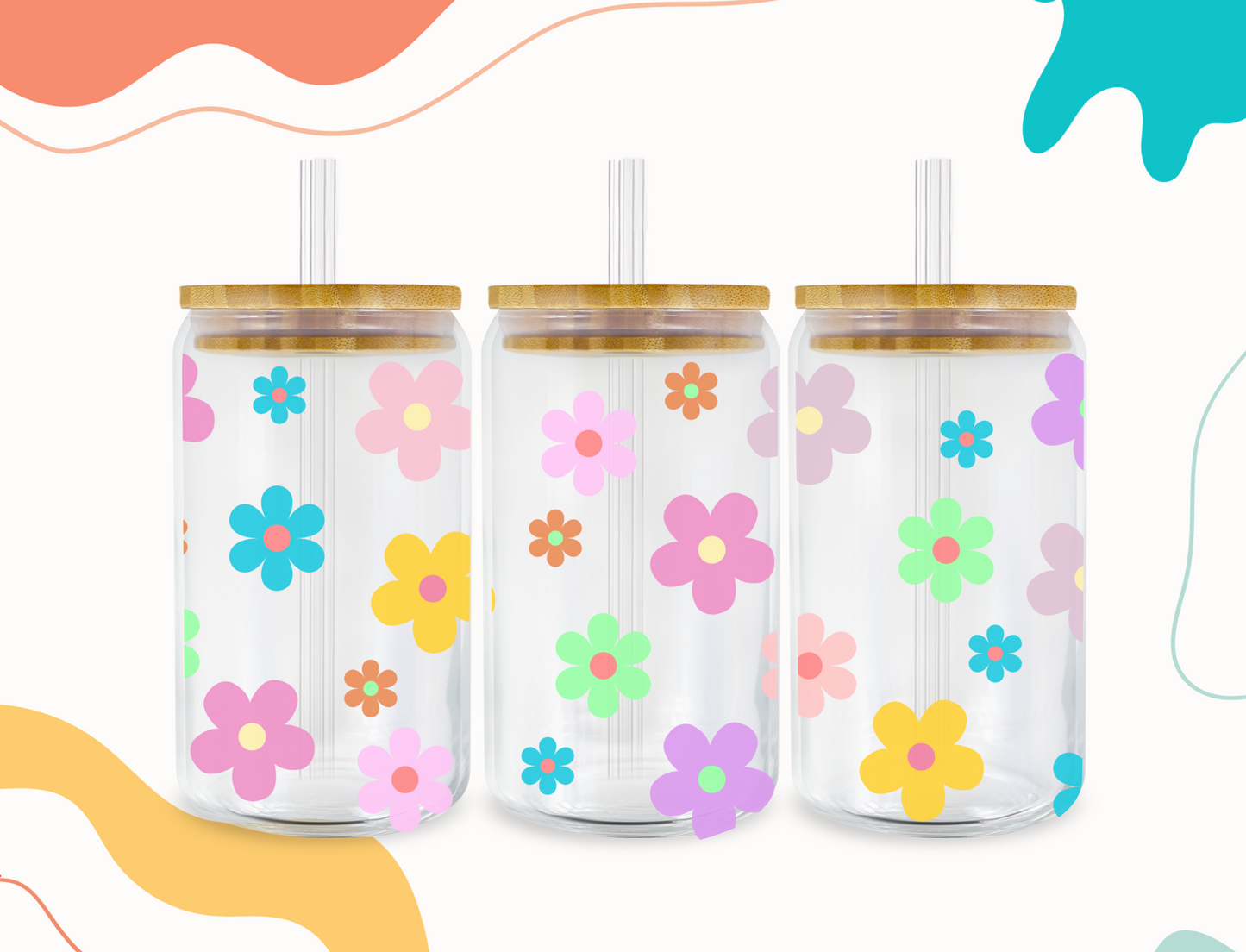 Flower Power - Sublimation Print 16oz